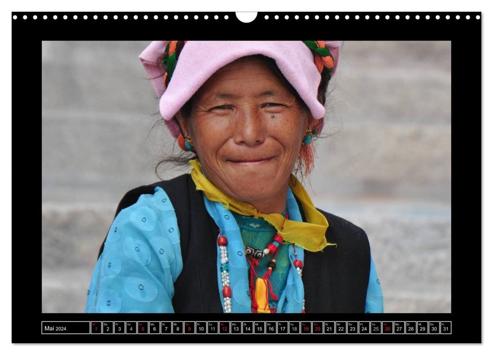Faces of Tibet (CALVENDO wall calendar 2024) 