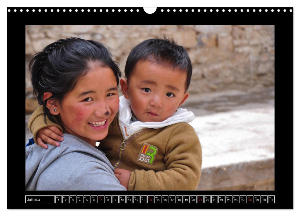 Faces of Tibet (CALVENDO wall calendar 2024) 