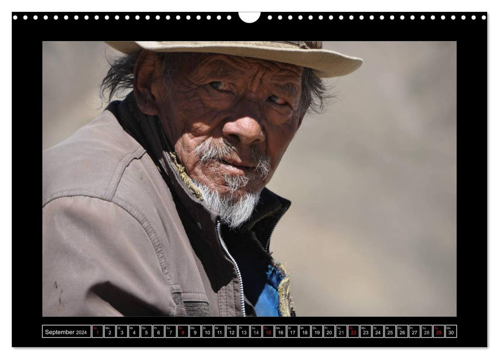 Gesichter Tibets (CALVENDO Wandkalender 2024)