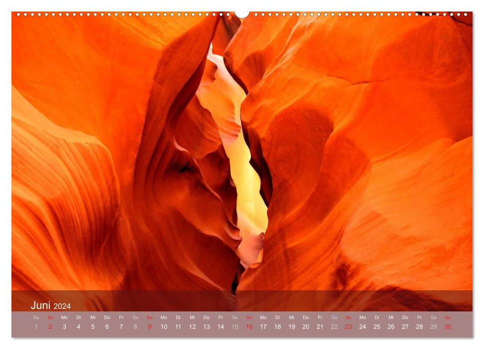 The Antelope Canyon (CALVENDO wall calendar 2024) 