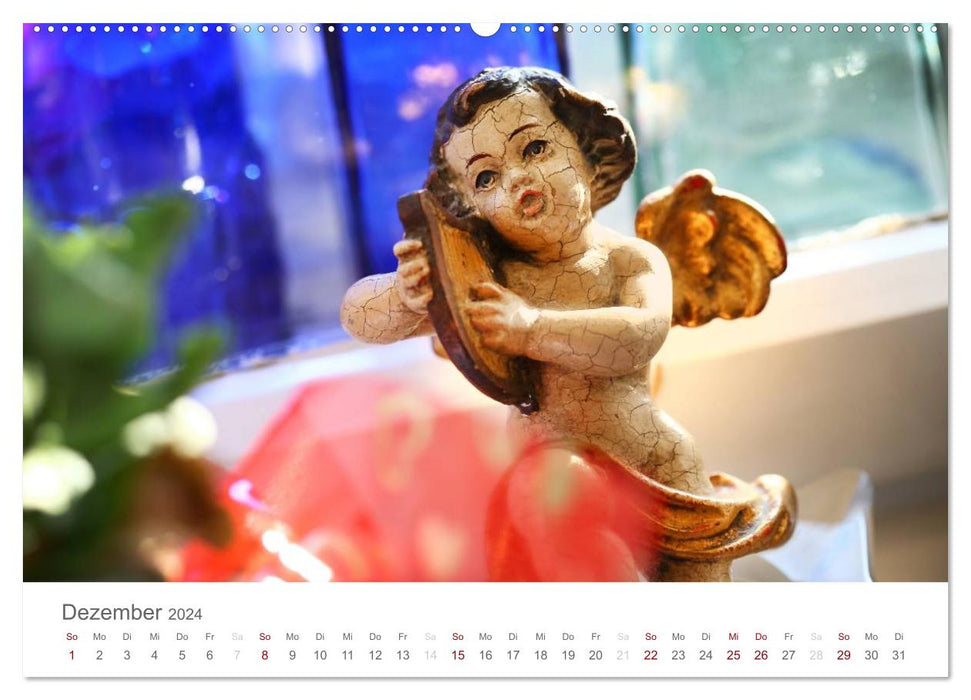 Angels in the house and garden (CALVENDO Premium Wall Calendar 2024) 