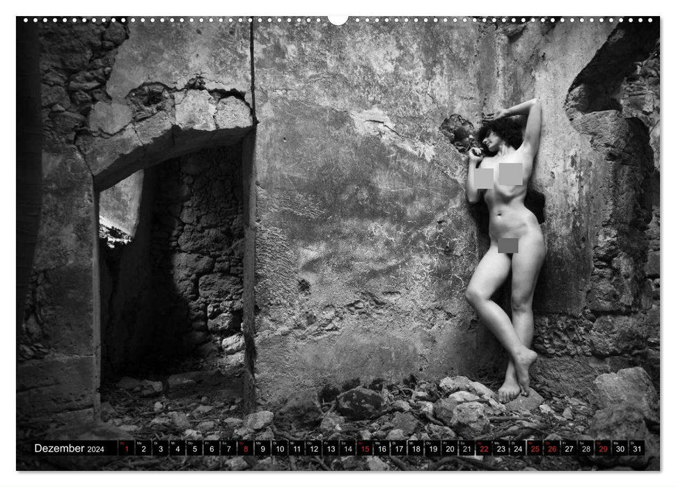 Aktfotografie in alten Mauern (CALVENDO Wandkalender 2024)