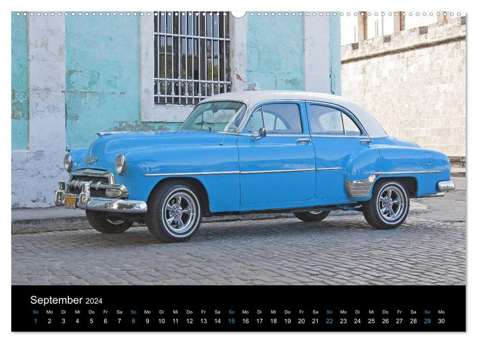 On the road in Cuba (CALVENDO Premium Wall Calendar 2024) 