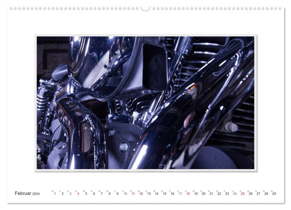 Moments d'émotion : Harley Davidson - Wide Glide (calendrier mural CALVENDO 2024) 