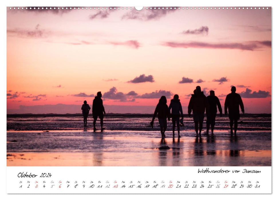 Föhrweh - atmospheric North Sea pictures (CALVENDO Premium Wall Calendar 2024) 