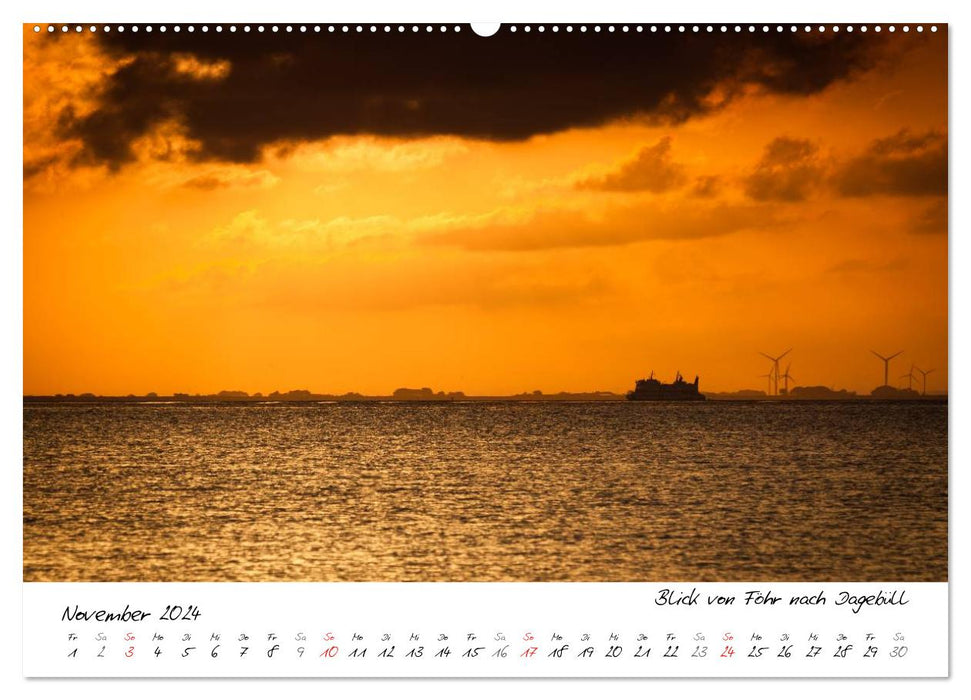 Föhrweh - atmospheric North Sea pictures (CALVENDO Premium Wall Calendar 2024) 