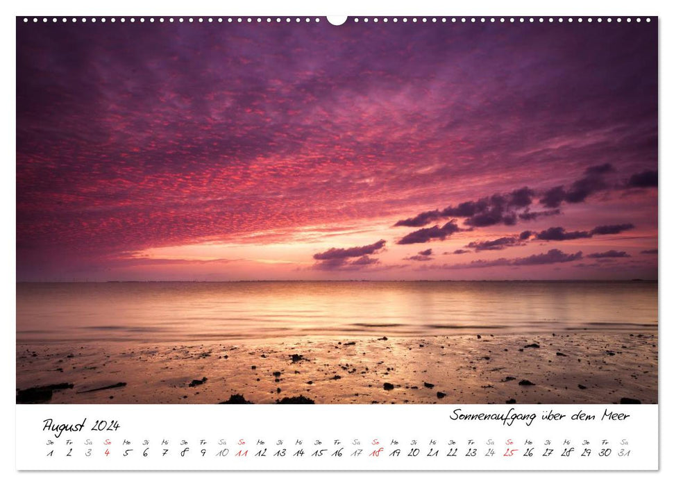 Föhrweh - atmospheric North Sea pictures (CALVENDO Premium Wall Calendar 2024) 