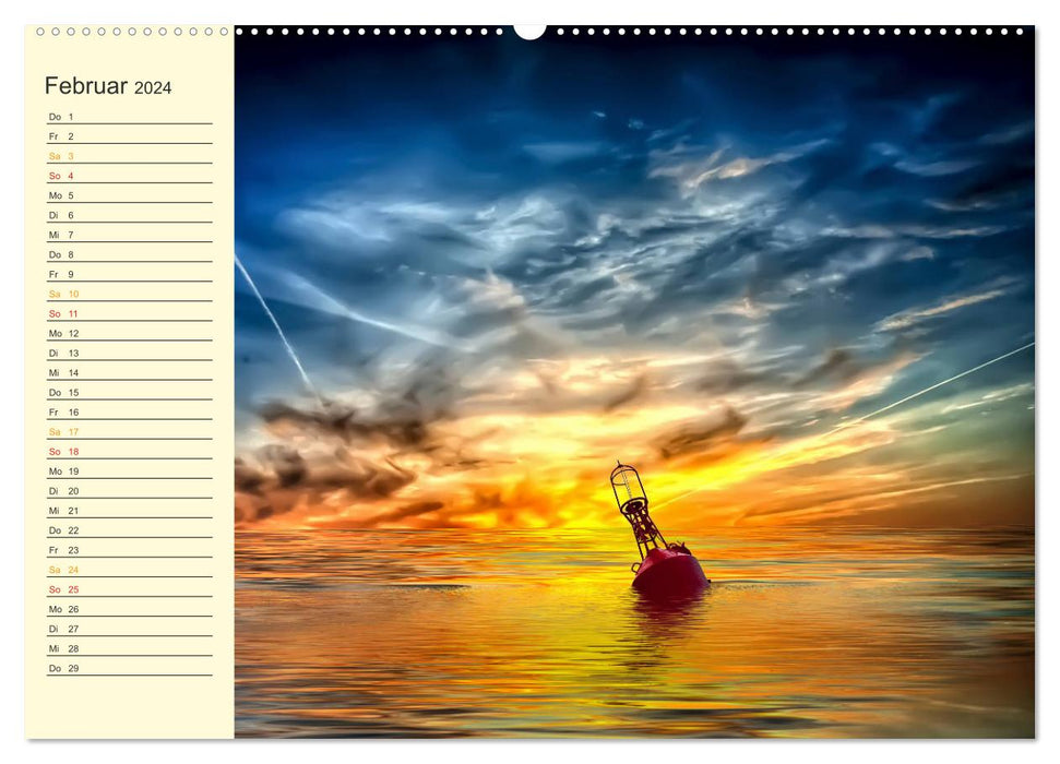 Friesland, enchanted landscape on the North Sea (CALVENDO Premium Wall Calendar 2024) 