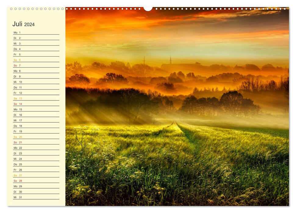 Friesland, enchanted landscape on the North Sea (CALVENDO Premium Wall Calendar 2024) 