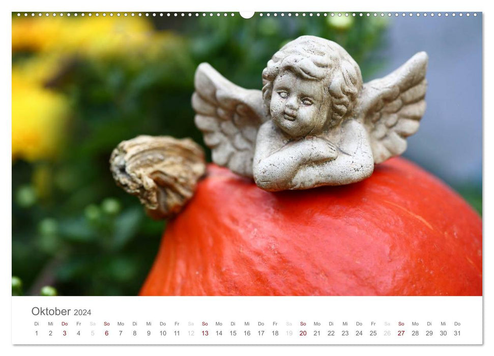 Engel in Haus und Garten (CALVENDO Wandkalender 2024)