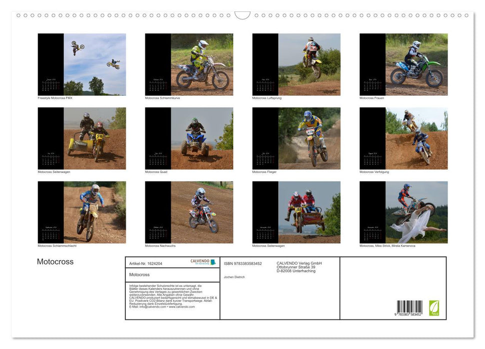 Motocross (CALVENDO Wandkalender 2024)