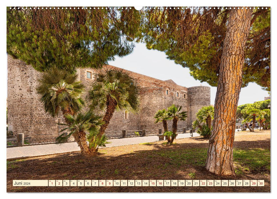 Sicile - île entre les mers Ionienne et Tyhénienne (calendrier mural CALVENDO 2024) 