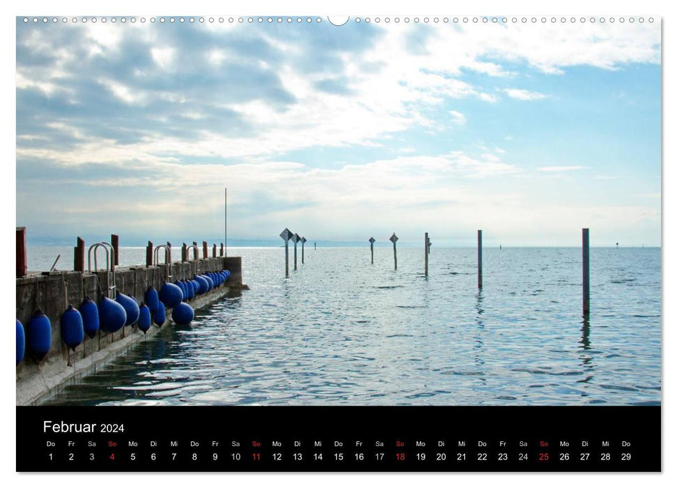 Ein Jahr am BODENSEE (CALVENDO Wandkalender 2024)