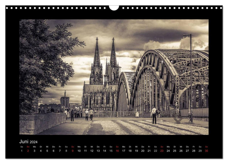 Photos de Cologne (calendrier mural CALVENDO 2024) 