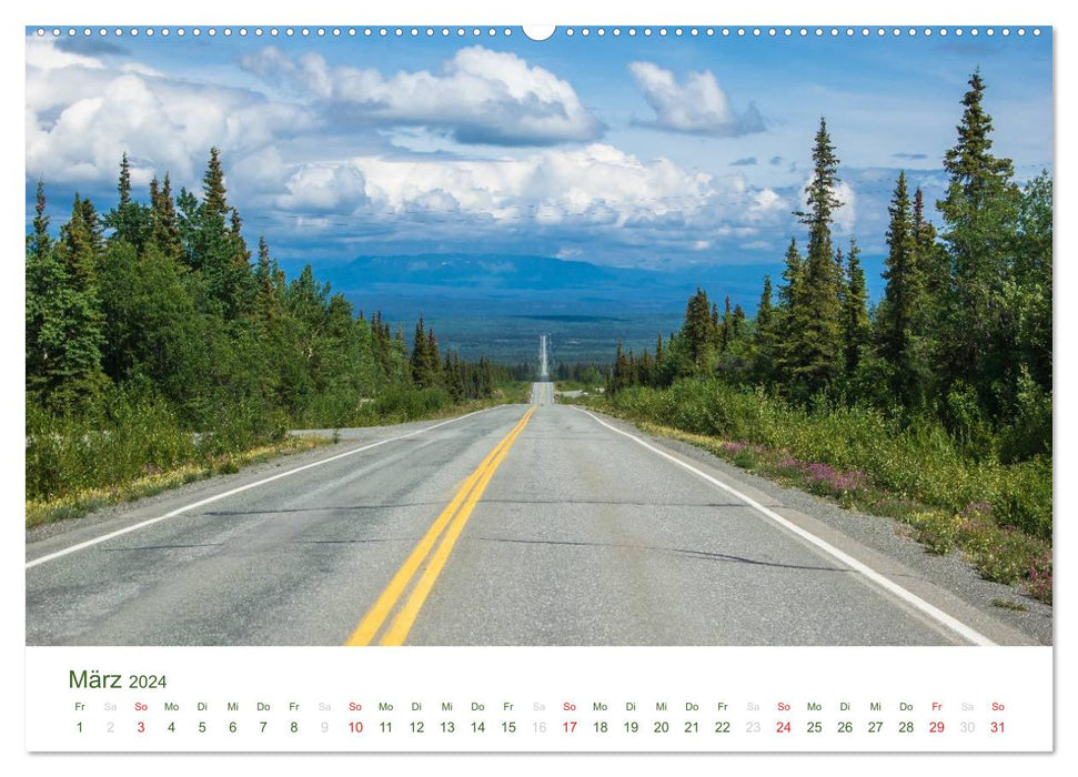 Der Alaska Kalender CH-Version (CALVENDO Premium Wandkalender 2024)
