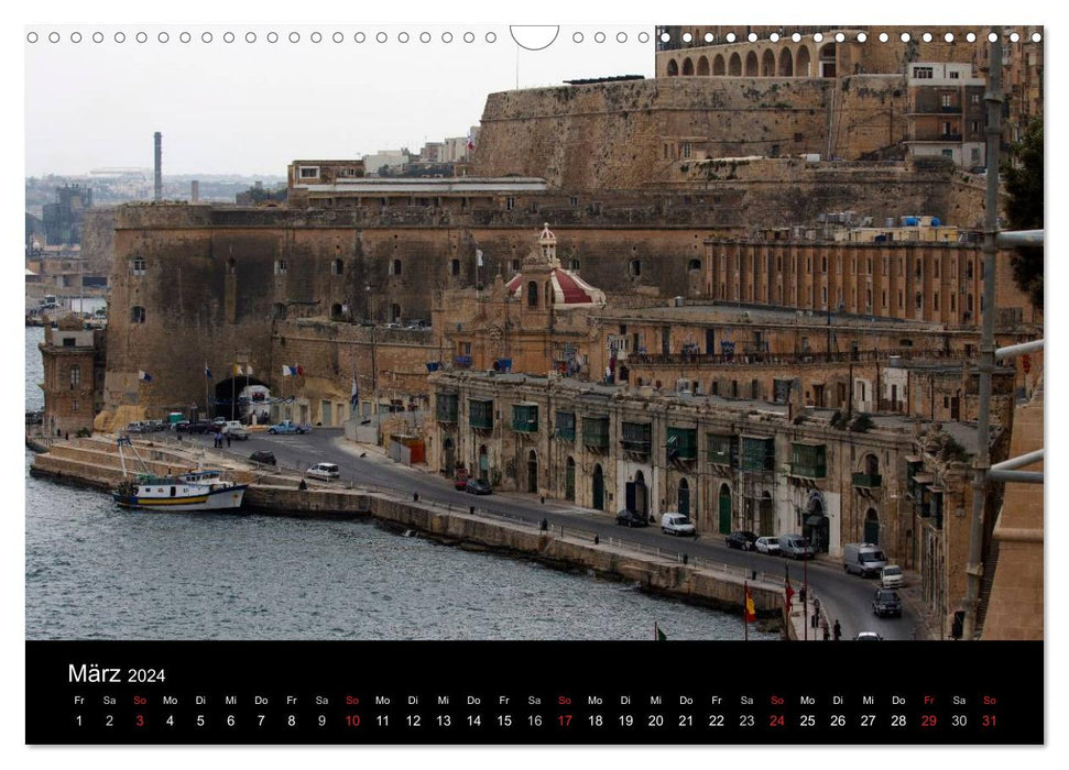 Malta - Inselstaat im Mittelmeer (CALVENDO Wandkalender 2024)