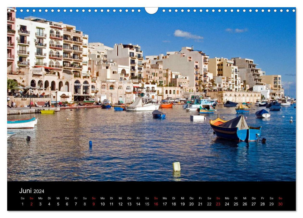 Malta - Inselstaat im Mittelmeer (CALVENDO Wandkalender 2024)