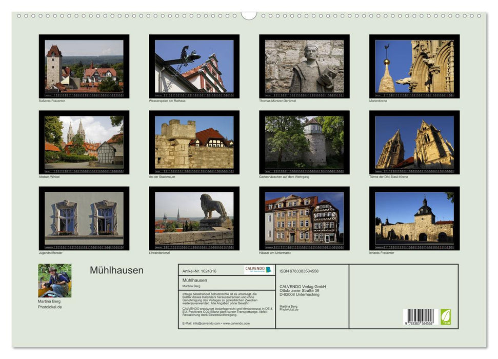 Mühlhausen (CALVENDO Wandkalender 2024)