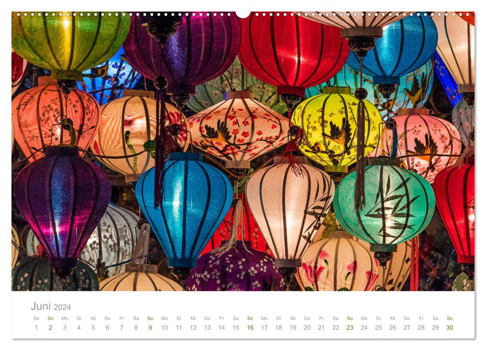 Geheimnisvolles Indochina Kambodscha, Laos, Vietnam (CALVENDO Premium Wandkalender 2024)