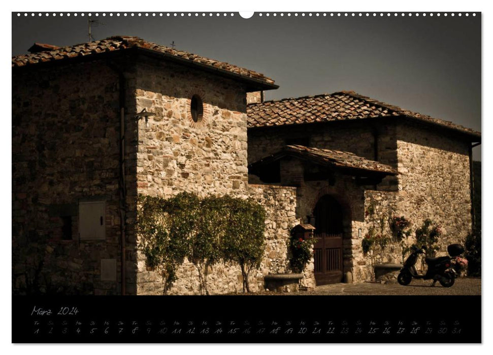 Die bezaubernde Toskana (CALVENDO Premium Wandkalender 2024)