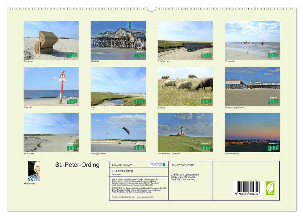 St. Peter-Ording (CALVENDO Premium Wall Calendar 2024) 