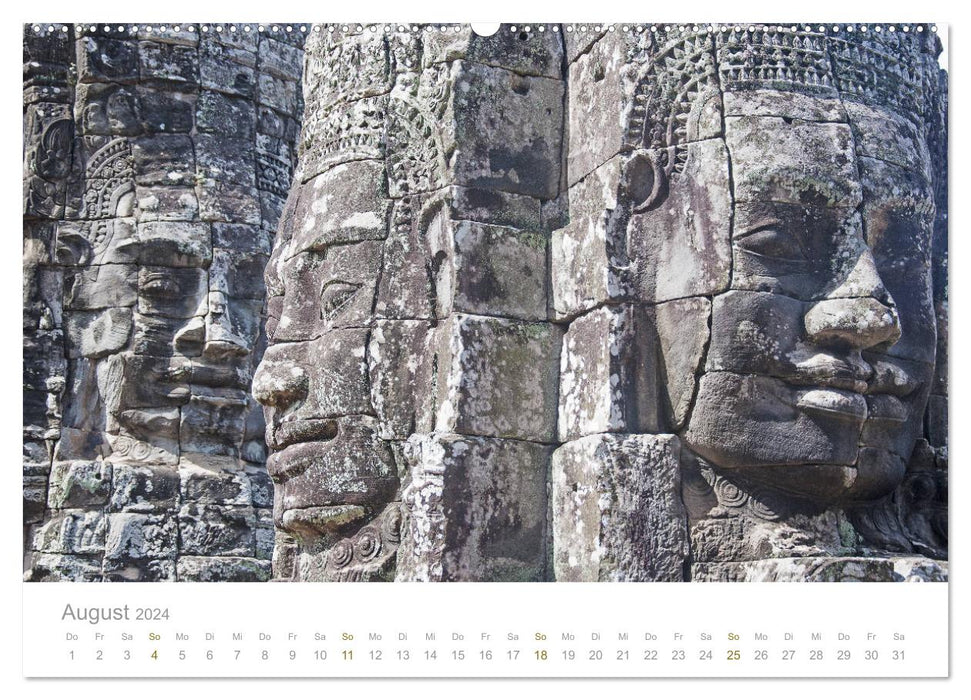 Geheimnisvolles Indochina Kambodscha, Laos, Vietnam (CALVENDO Wandkalender 2024)