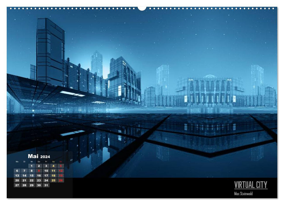 VIRTUAL CITY 2024 CH-Version (CALVENDO Premium Wandkalender 2024)