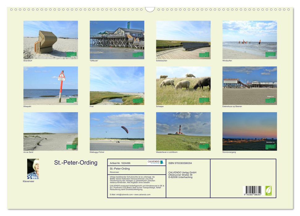 St. Peter-Ording (CALVENDO Wandkalender 2024)