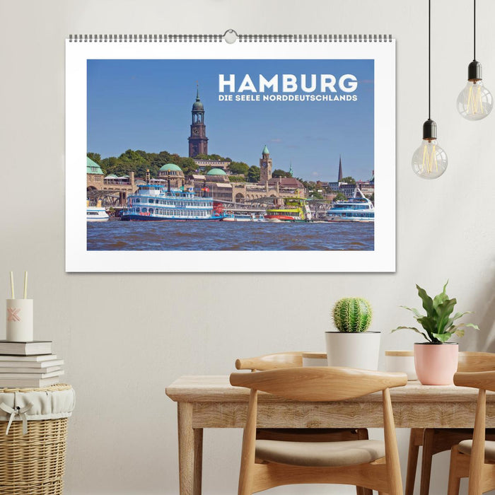 HAMBURG Die Seele Norddeutschlands (CALVENDO Wandkalender 2024)