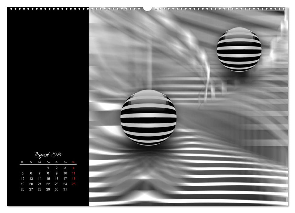 Optische Kunst im Quadrat (CALVENDO Wandkalender 2024)