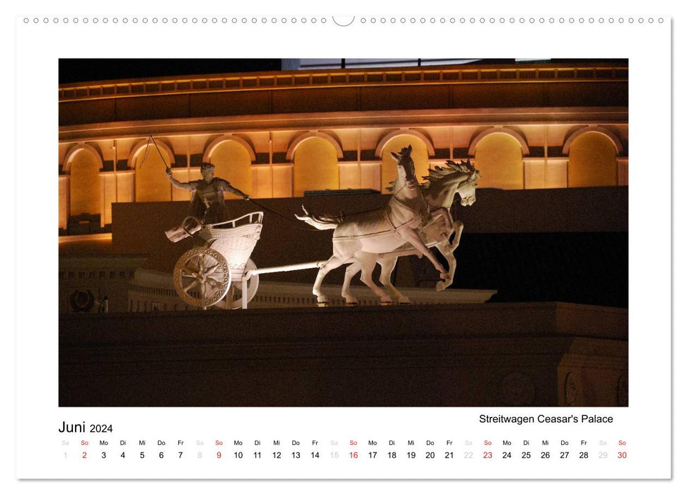 LAS VEGAS - by night (CALVENDO Premium Wandkalender 2024)