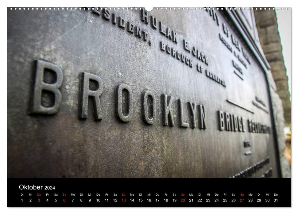 Brooklyn Bridge - New York City (CALVENDO Premium Wandkalender 2024)