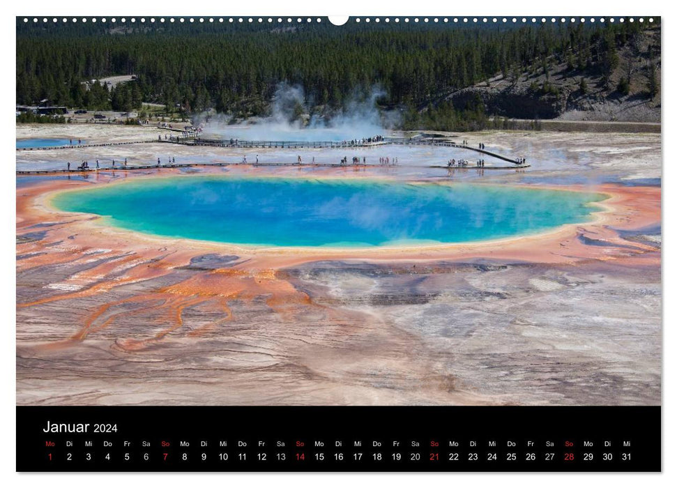 Yellowstone National Park (CALVENDO Wandkalender 2024)