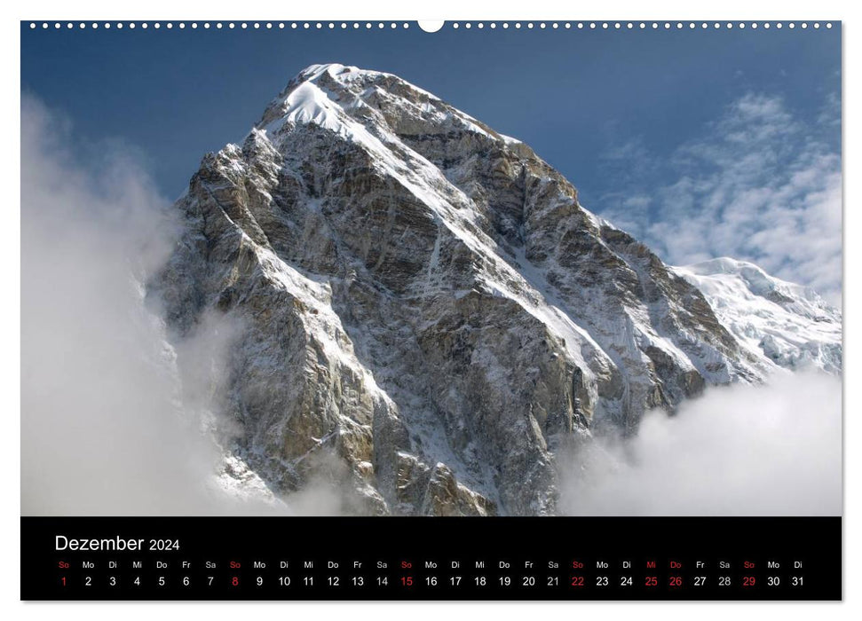 Majestätische Bergwelten - Der Everest Trek (CALVENDO Premium Wandkalender 2024)