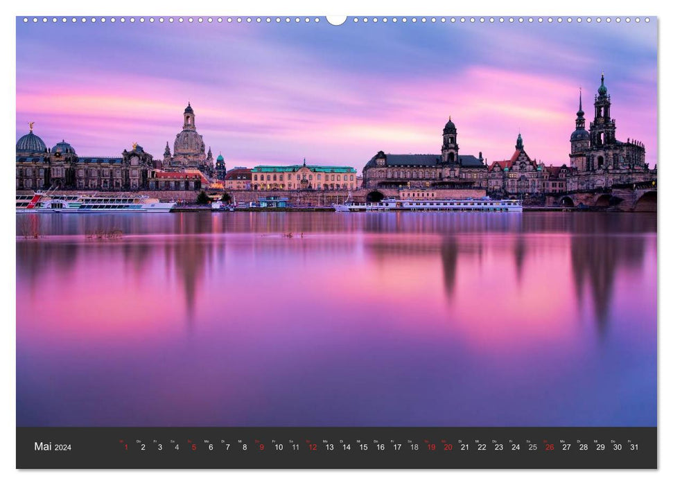 Barockstadt Dresden (CALVENDO Premium Wandkalender 2024)