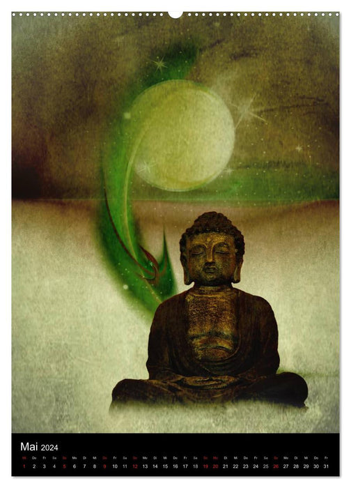 Buddha - Zeit für Entspannung (CALVENDO Premium Wandkalender 2024)