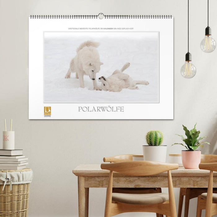 Emotionale Momente: Polarwölfe. (CALVENDO Wandkalender 2024)