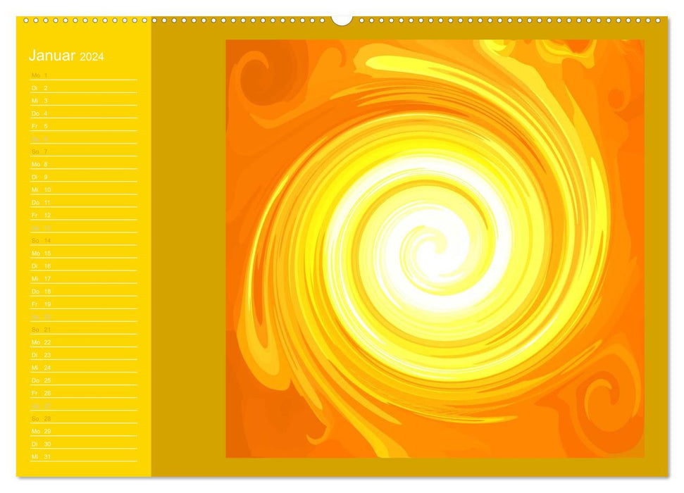 Energie-Spiralen 2024 (CALVENDO Premium Wandkalender 2024)
