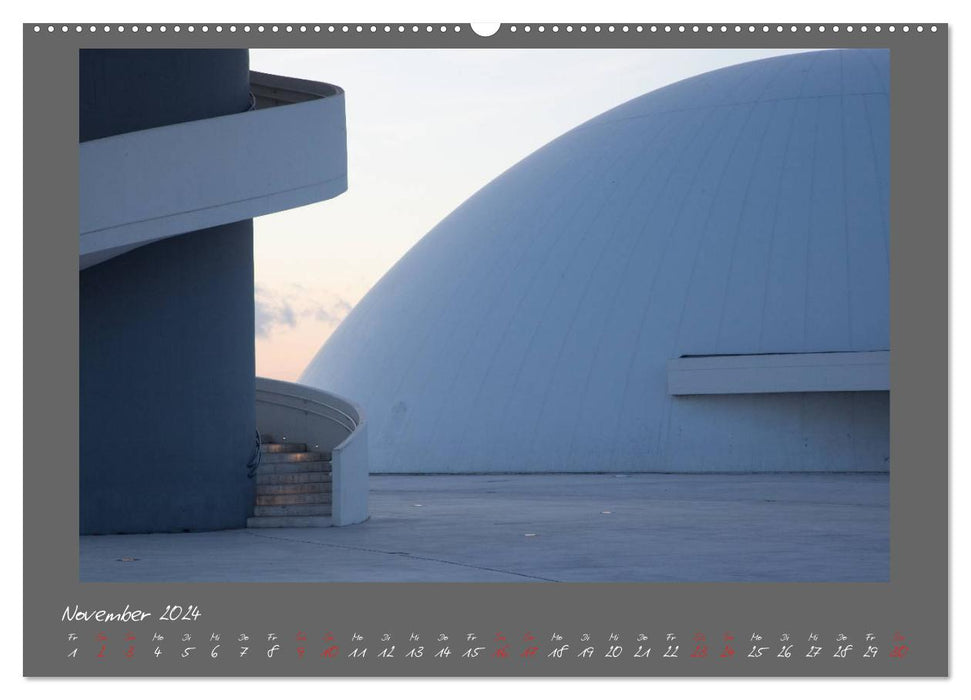 Moderne Architektur - Oscar Niemeyer Kulturzentrum (CALVENDO Premium Wandkalender 2024)