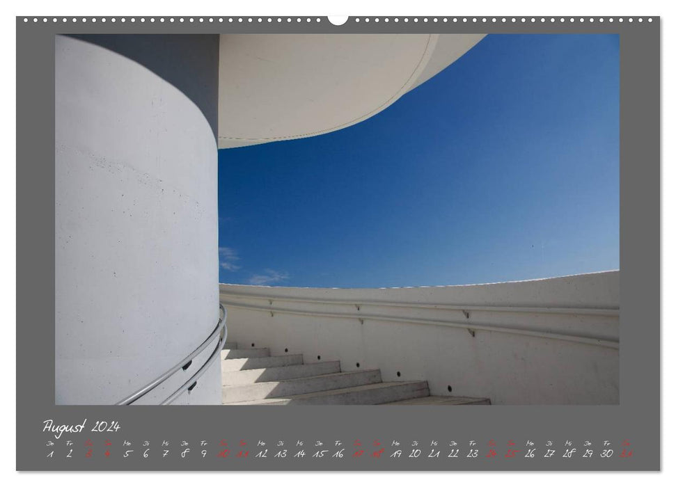 Moderne Architektur - Oscar Niemeyer Kulturzentrum (CALVENDO Premium Wandkalender 2024)