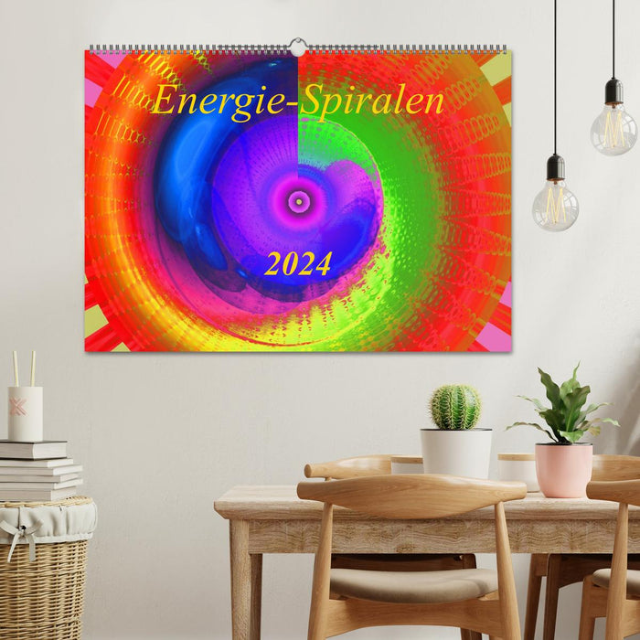 Spirales énergétiques 2024 (Calendrier mural CALVENDO 2024) 