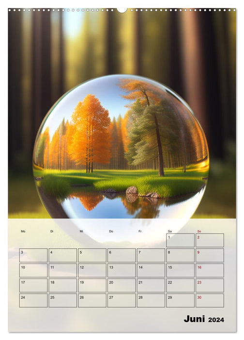 Gespiegelte Landschaft (CALVENDO Premium Wandkalender 2024)