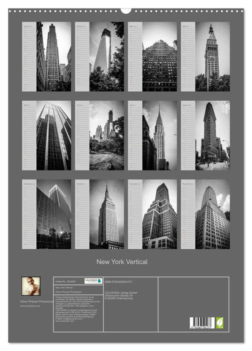 New York Vertical (CALVENDO Wandkalender 2024)