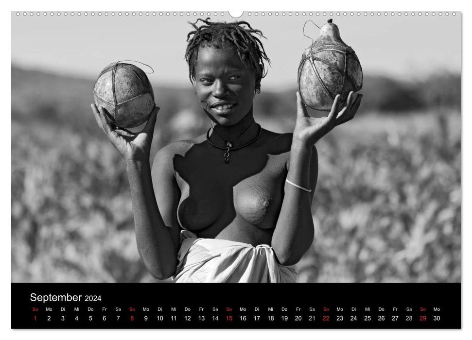 African People black white (CALVENDO Wandkalender 2024)