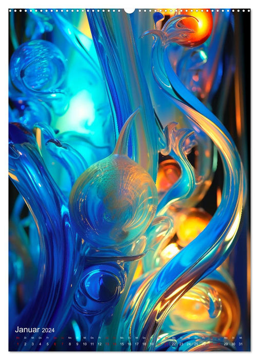 Lebendigs Glas (CALVENDO Wandkalender 2024)