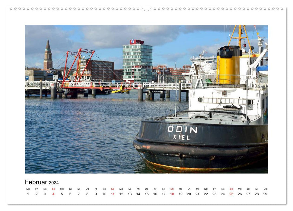 Kiel et ses environs (Calendrier mural CALVENDO Premium 2024) 