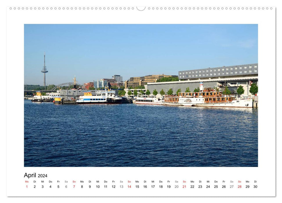 Kiel et ses environs (Calendrier mural CALVENDO Premium 2024) 