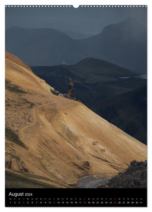 Island - Der Laugavegur-Kalender 2024 (CALVENDO Premium Wandkalender 2024)