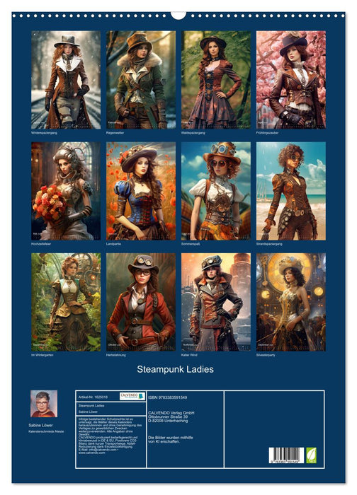 Steampunk Ladies (CALVENDO Wandkalender 2024)