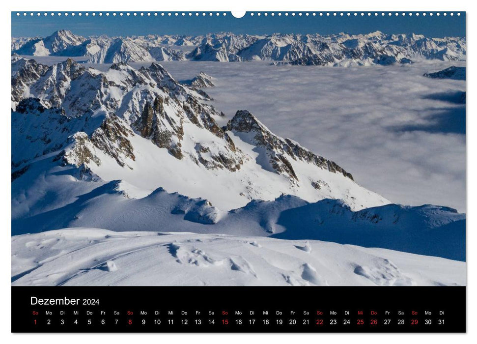 Momente der Sehnsucht: Schweizer Bergwelten (CALVENDO Premium Wandkalender 2024)